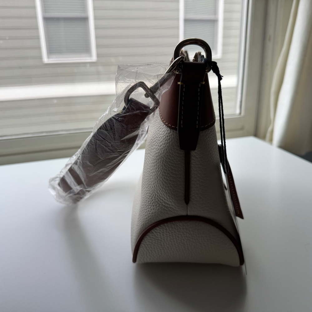 Dooney & Bourke White Pebble Grain Hobo Bag - Picture 9 of 13